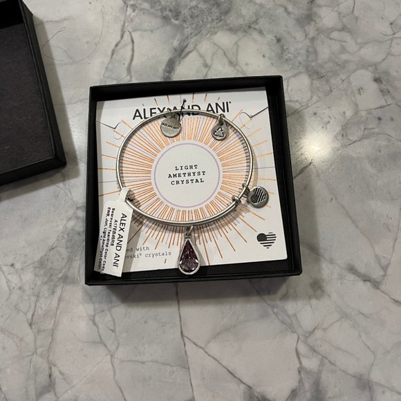 Alex and Ani Amethyst Bracelet - Picture 3 of 3